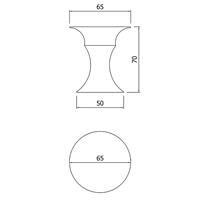 Olimpo  designer coffee table by Servetto - white 3